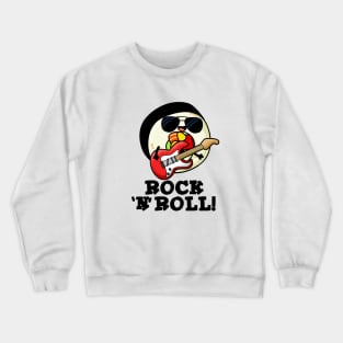 Rock n Roll Cute Sushi Roll Pun Crewneck Sweatshirt